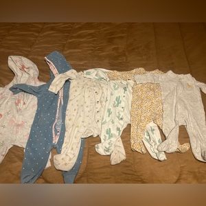 Infant Girls Jammie’s and winter suite